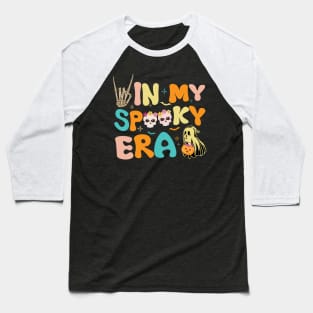 In My Spooky Era Spooky Season Retro Halloween Funny Ghost Baseball T-Shirt